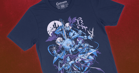 New Castlevania shirts featuring dual-screen stars! Preorder now in our EU storefront