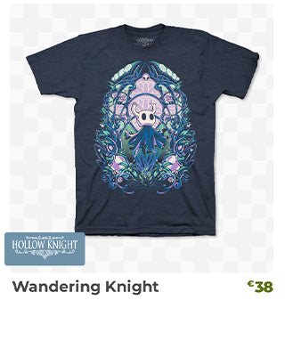 Wandering Knight t-shirt is back in stock at Fangamer.eu