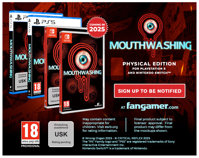 Mouthwashing Physical Editions are available for sign up at fangamer.com