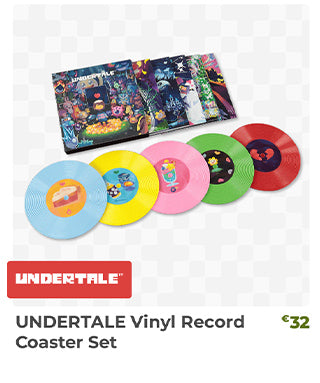 UNDERTALE Vinyl Record Coaster Set is back in stock at fangamer.eu