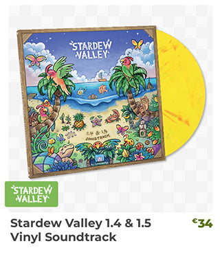 Stardew Valley 1.4 & 1.5 Vinyl Soundtrack
is back in stock at Fangamer.eu