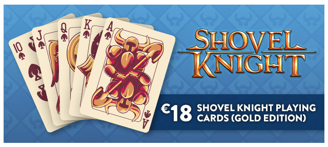 New Shovel Knight playing cards are available at Fangamer.eu